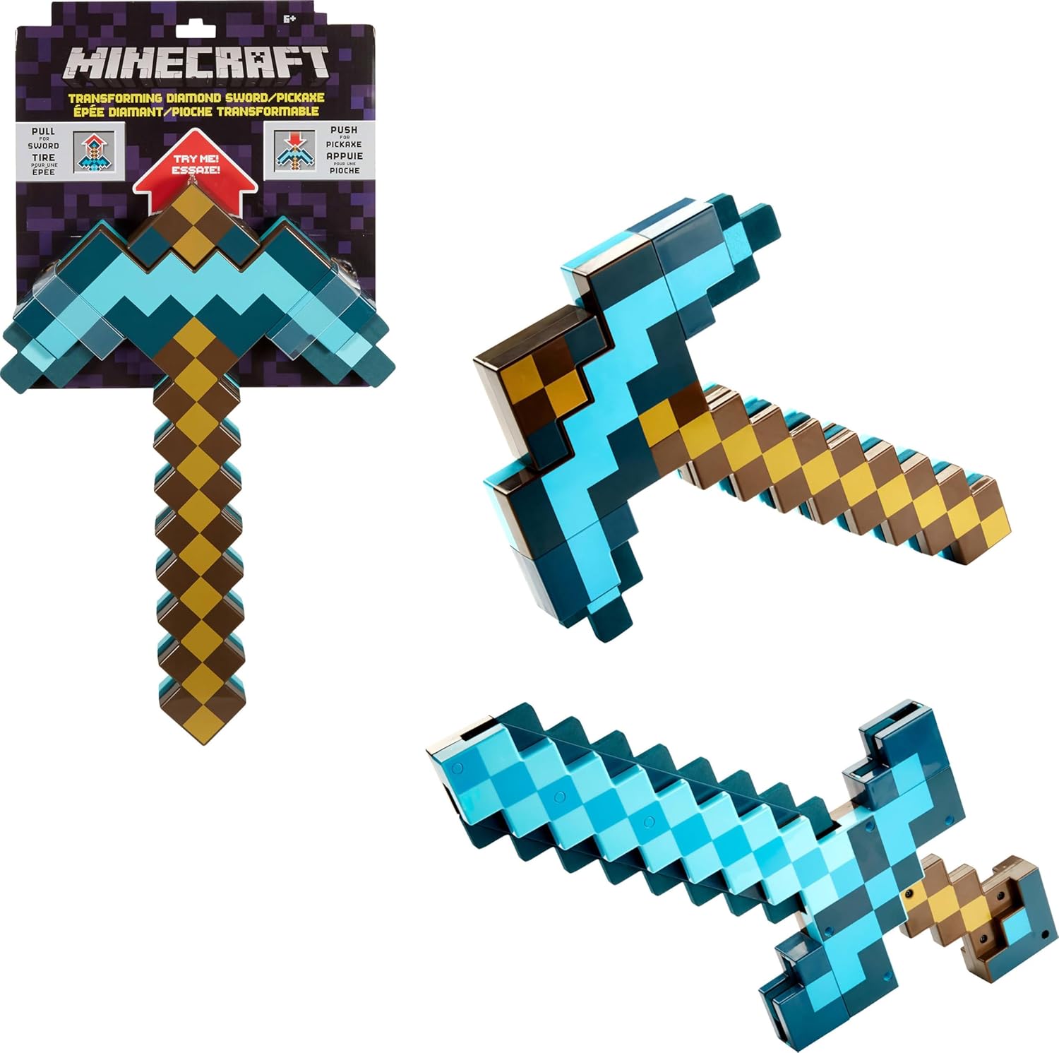 Minecraft Pickaxe,Sword Metal