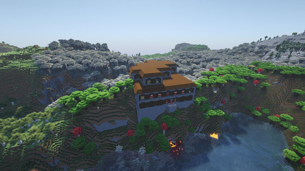 minecraft seed 194190827565652204 woodland mansion pale garden biome near spawn