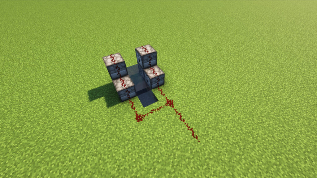 Minecraft TNT Cannon Redstone wiring