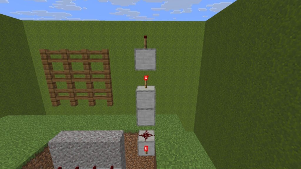 🚀 Building a vertical torch tower for a Minecraft Automated Castle Gate circuit