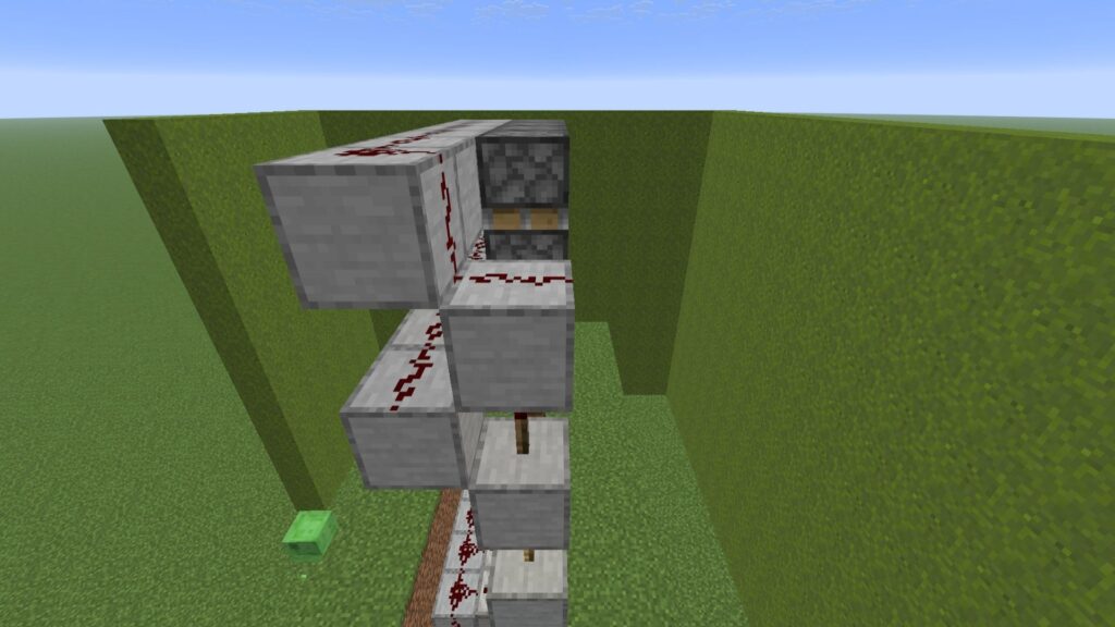 ⚡ Torch tower connected to the main Minecraft Automated Castle Gate circuit