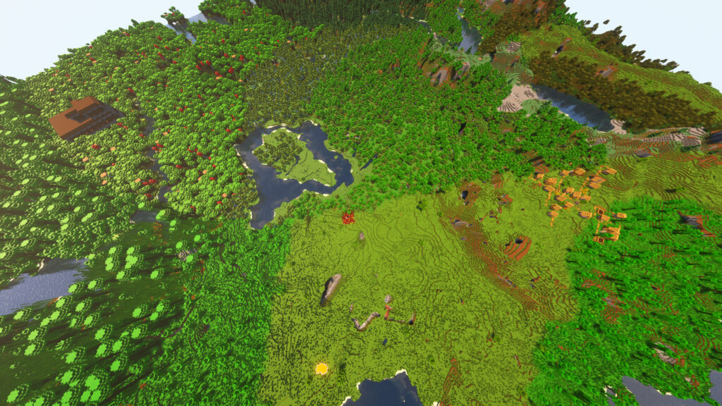 Luckiest Minecraft Seed with Woodland Mansion near spawn