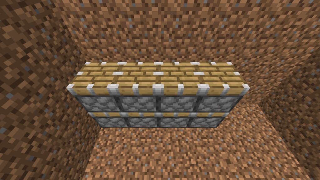 ⚙️ Installing regular pistons above sticky pistons for a Minecraft Automated Castle Gate