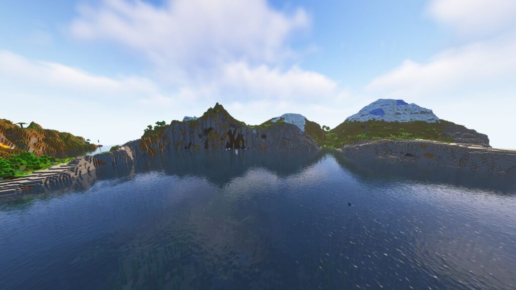 Minecraft Ancient City under mountain seed at coordinates 490 -40 -481