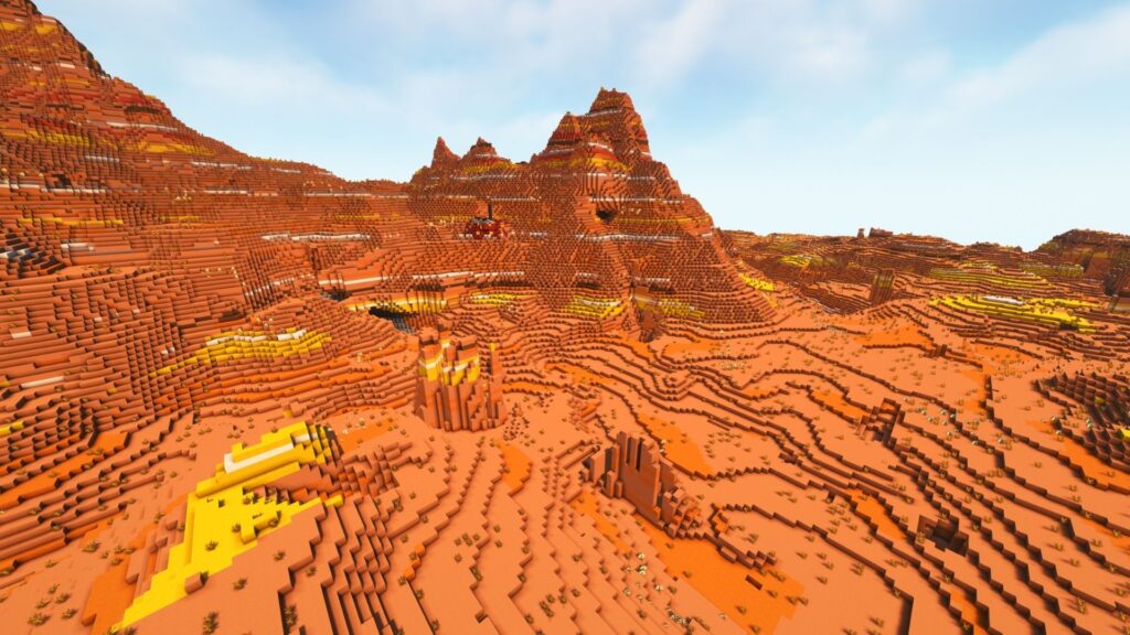 Badlands spawn in Minecraft